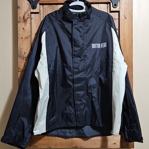 Motorhead Riders Black White Zip Windbreaker Jacket Large
